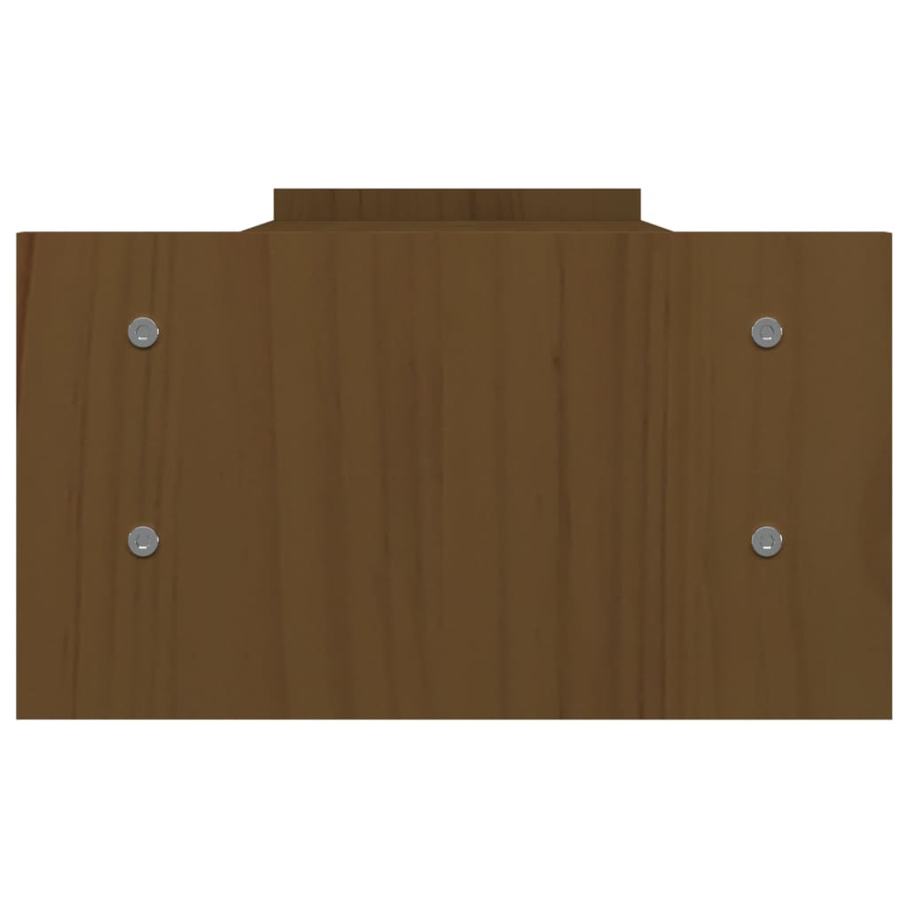 Supporto per monitor 100 x 27 x 15 cm legno massello di pino marrone 02_0004428 - 2