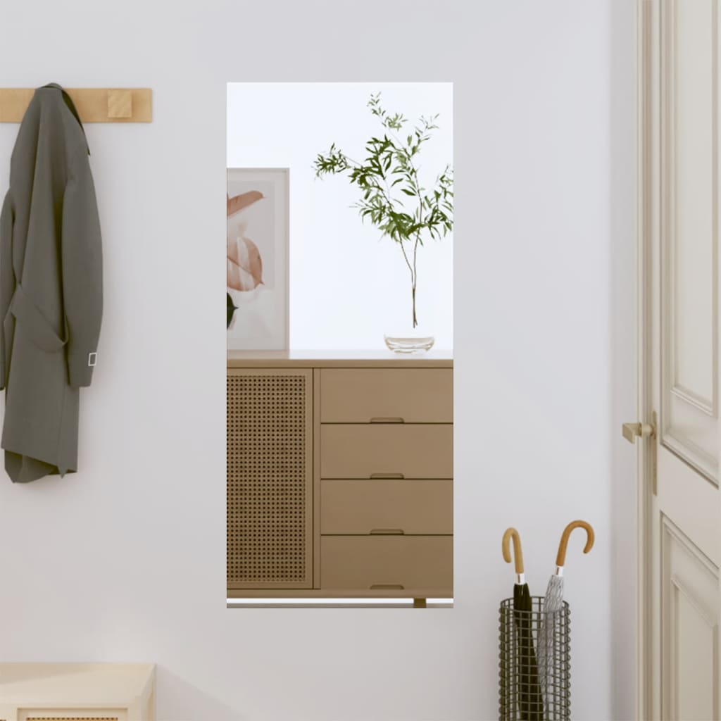 Vidaxl Espejo De Pared Vidrio Rectangular 40X80 Cm Clara/Claro , Leroy Merlin