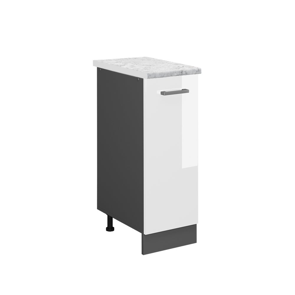 Vicco Szafka apteczna R-Line, Biały wysoki połysk, 30 cm BR Marmur