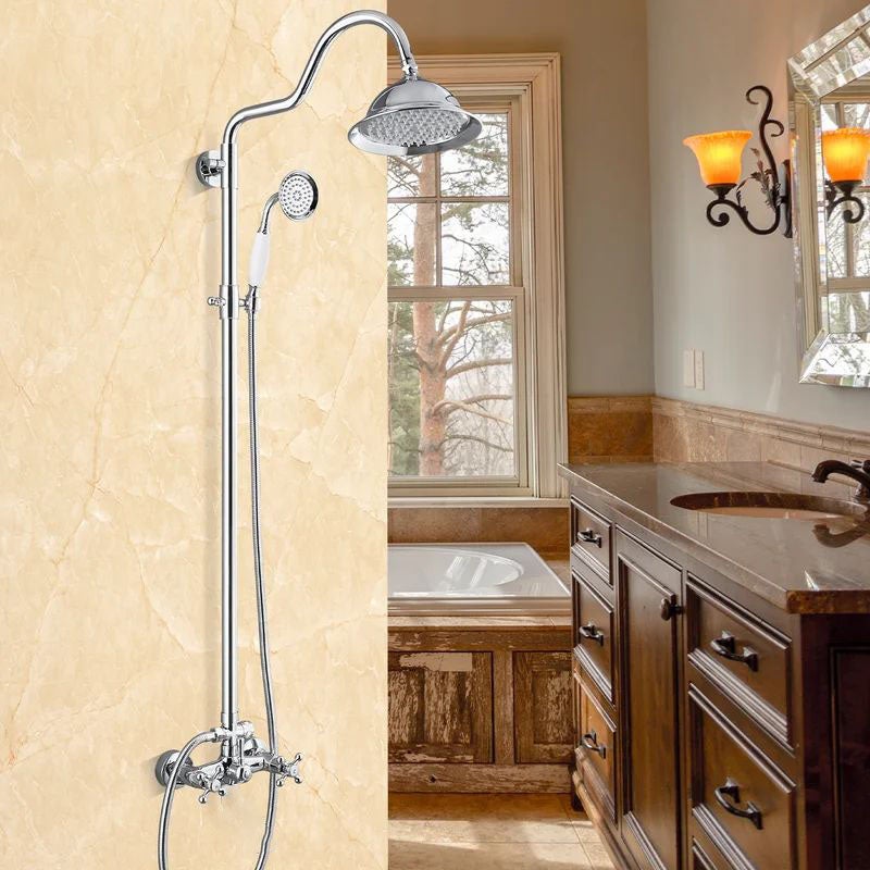 Conjunto de duche com torneira, Cromo - 3