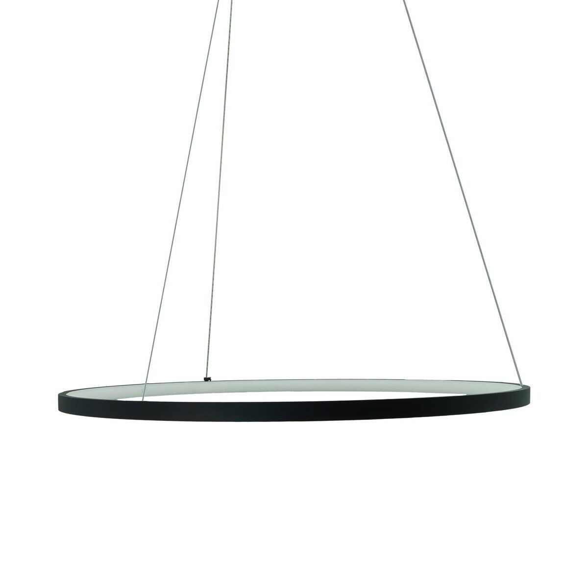 Lampa wisząca Peoria czarno-biała LED 36W 4000K 3500lm ring wym: 110 x 60 x 60 cm aluminium IdeaLED