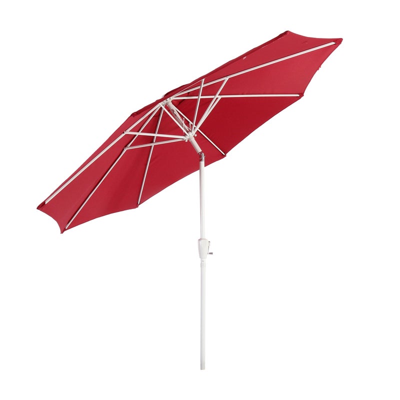 Parasol ogrodowy N18, parasol ogrodowy, Ø 2,7 m, regulowany, poliester/aluminium 5 kg ~ czerwony