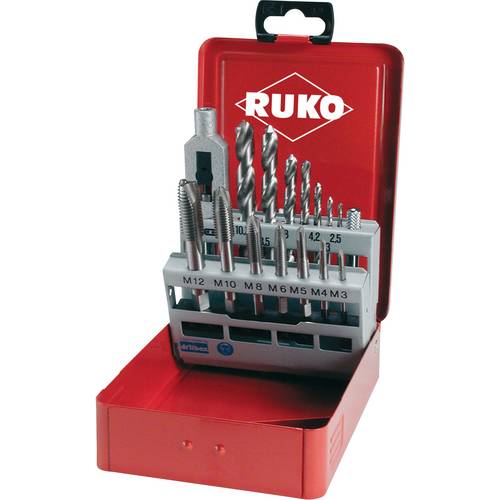 RUKO Gewindeschneid-Werkzeugsatz – 54-teilig, Robust & Langlebig