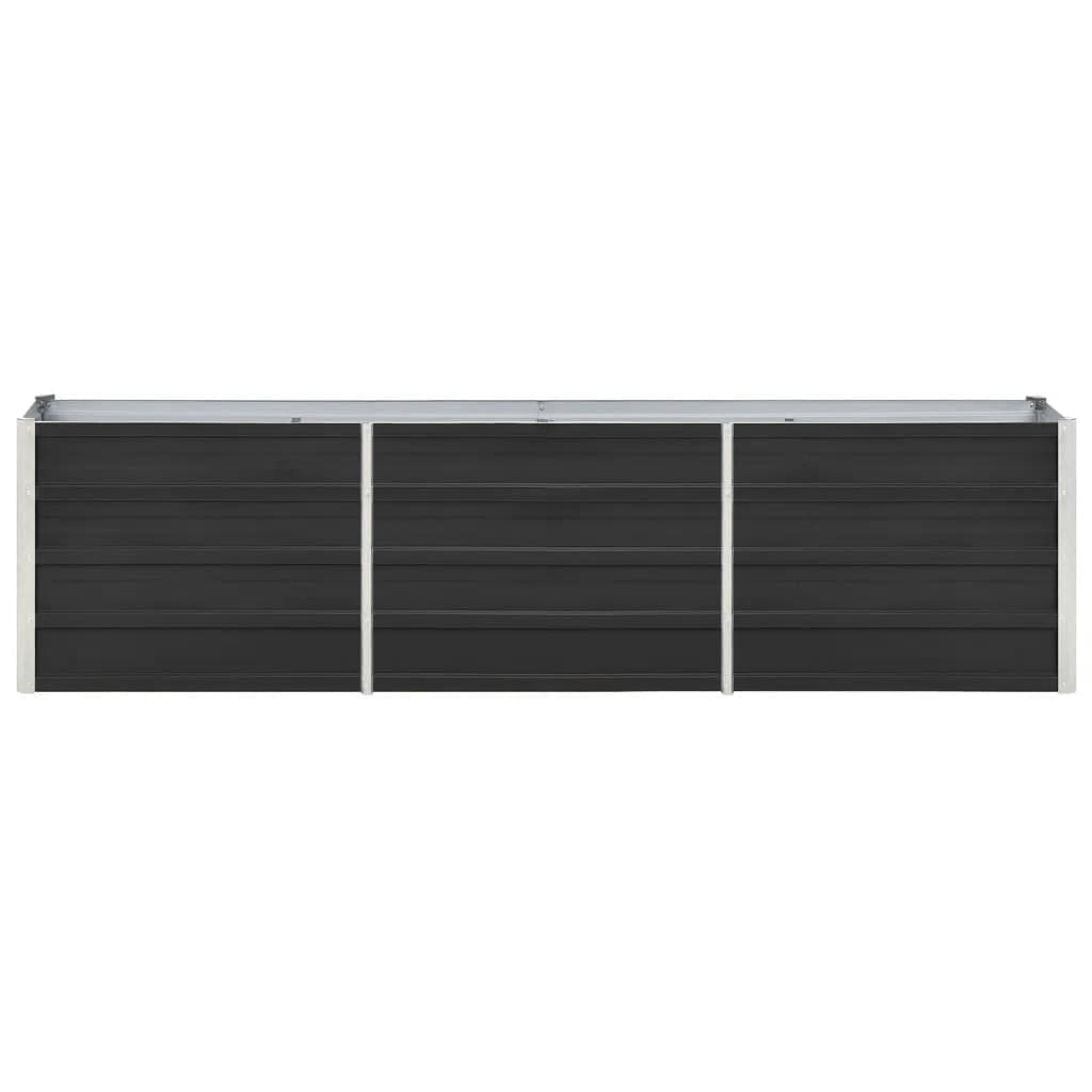 Jardinière Acier Galvanisé VidaXL 80x40x40 Cm - Pot De Fleurs Support De Plantes - Neuf