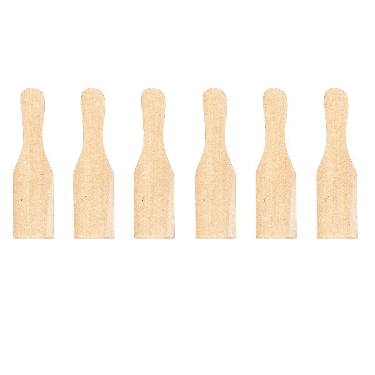 Spatules à raclette - Bois - Grattoir à raclette - Pour appareil à raclette - 6 pièces