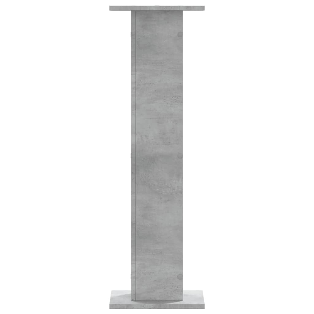 Supports pour plantes 2 pcs gris béton bois d'ingénierie - 6