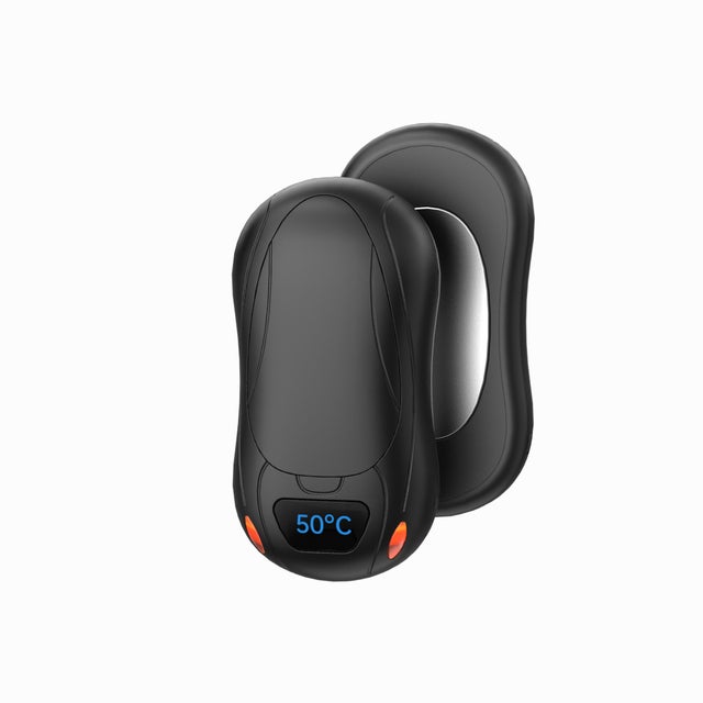 Chaufferette Main Rechargeable Graphène 10000mAh - Gants Chauffants 3 Niveaux, Peluche Douce