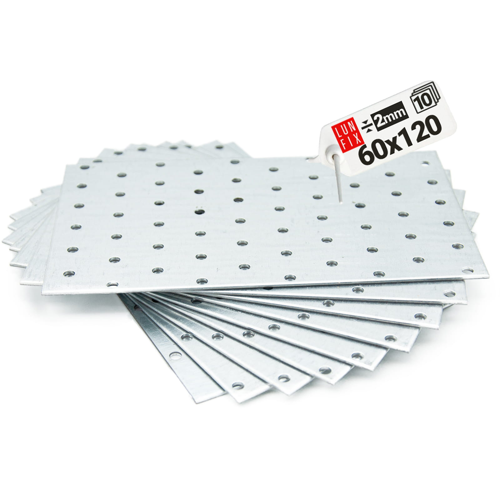 Płytka perforowana 60x120x2 mm 10szt.