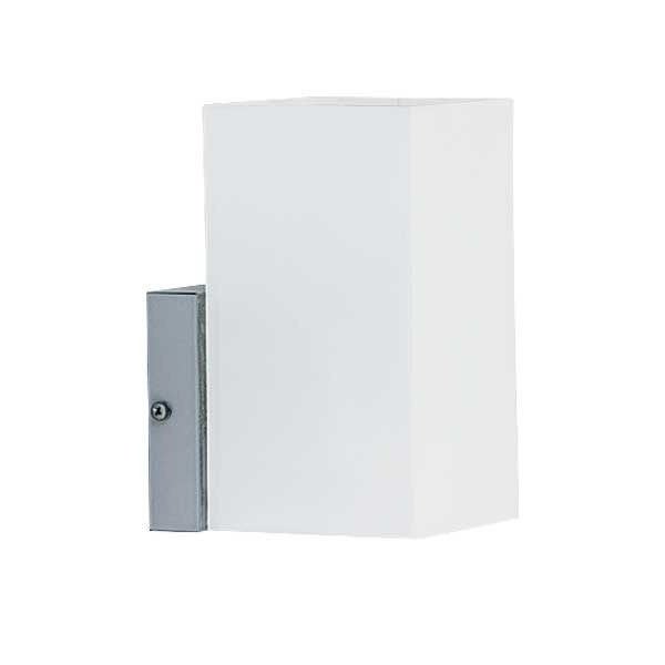 Kinkiet ścienny Ice New biały chromowany 1xE27x15W wym: 21 x 13 x 10 cm szkło IP20 Alfa