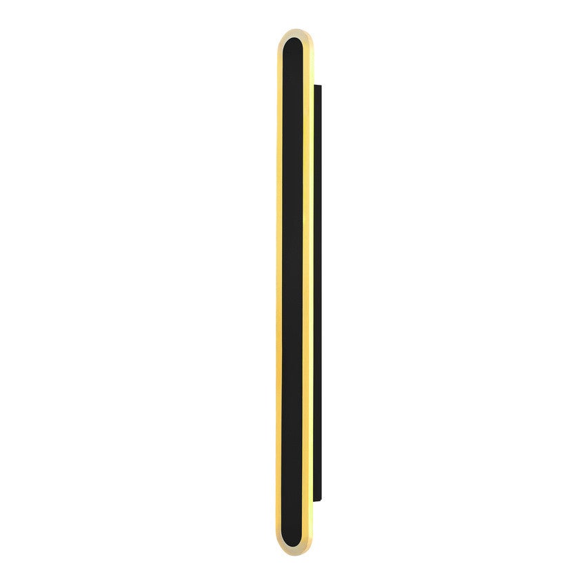 Kinkiet zewnętrzny STICK LED 28W Ciepła biel 1200lm czarno-złoty wym:90x5x8cm IP65 Candellux