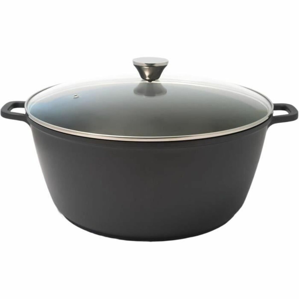 Mijoteuse 24 Cm Avec Couvercle - Casserole Fonte Aluminium Antiadhésive