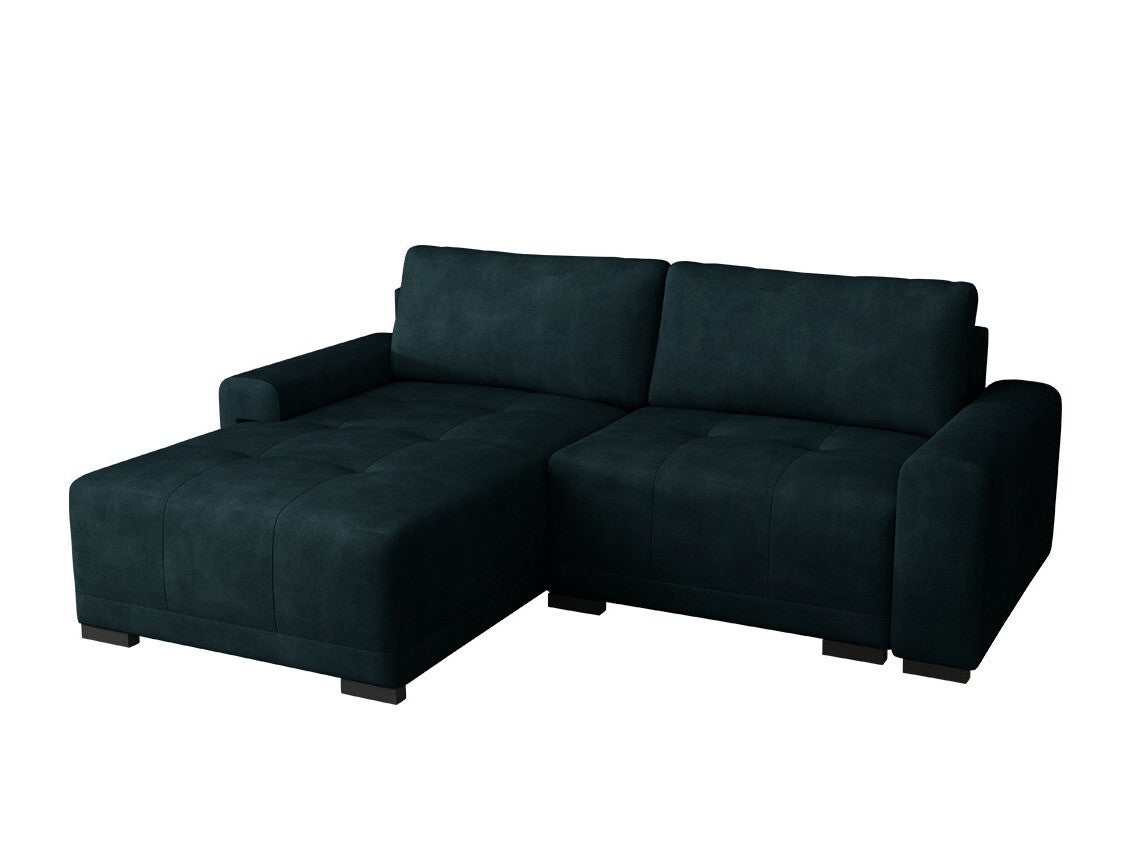 Sofá rinconero columbus 183, azul, función de descanso, almacenaje, 237x180x75cm