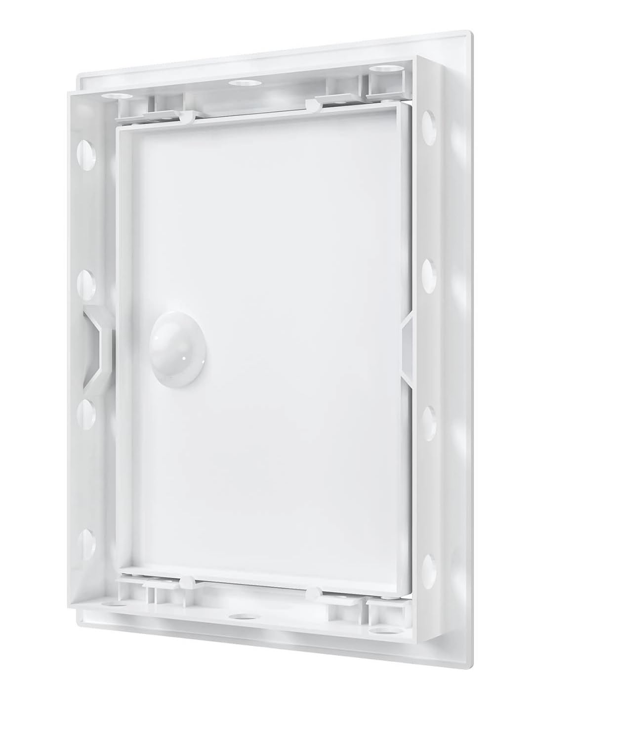 heyous Portello di ispezione circolare antiscivolo in plastica ABS da 15,2 cm, con copertura rimovibile per yacht marino, bianco