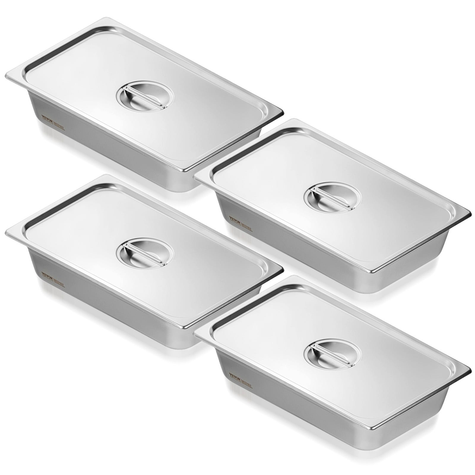 Saro - Contenitore Gastronorm 1/1 In Acciaio Inox, Profondità 100 Mm, 53x32.5x10 Cm, Capacità 14 Litri