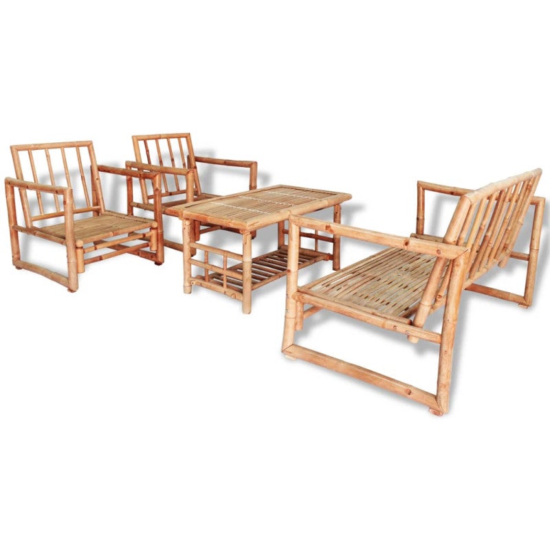 Salon bas de jardin en Tissu Beige 3 personnes - 2