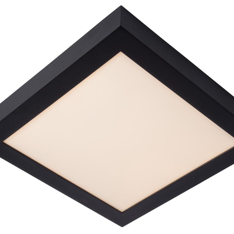Plafon kwadratowy BRICE LED 30W Ciepła biel 2174lm czarno-biały wym:3,9x30x30cm IP44 Lucide