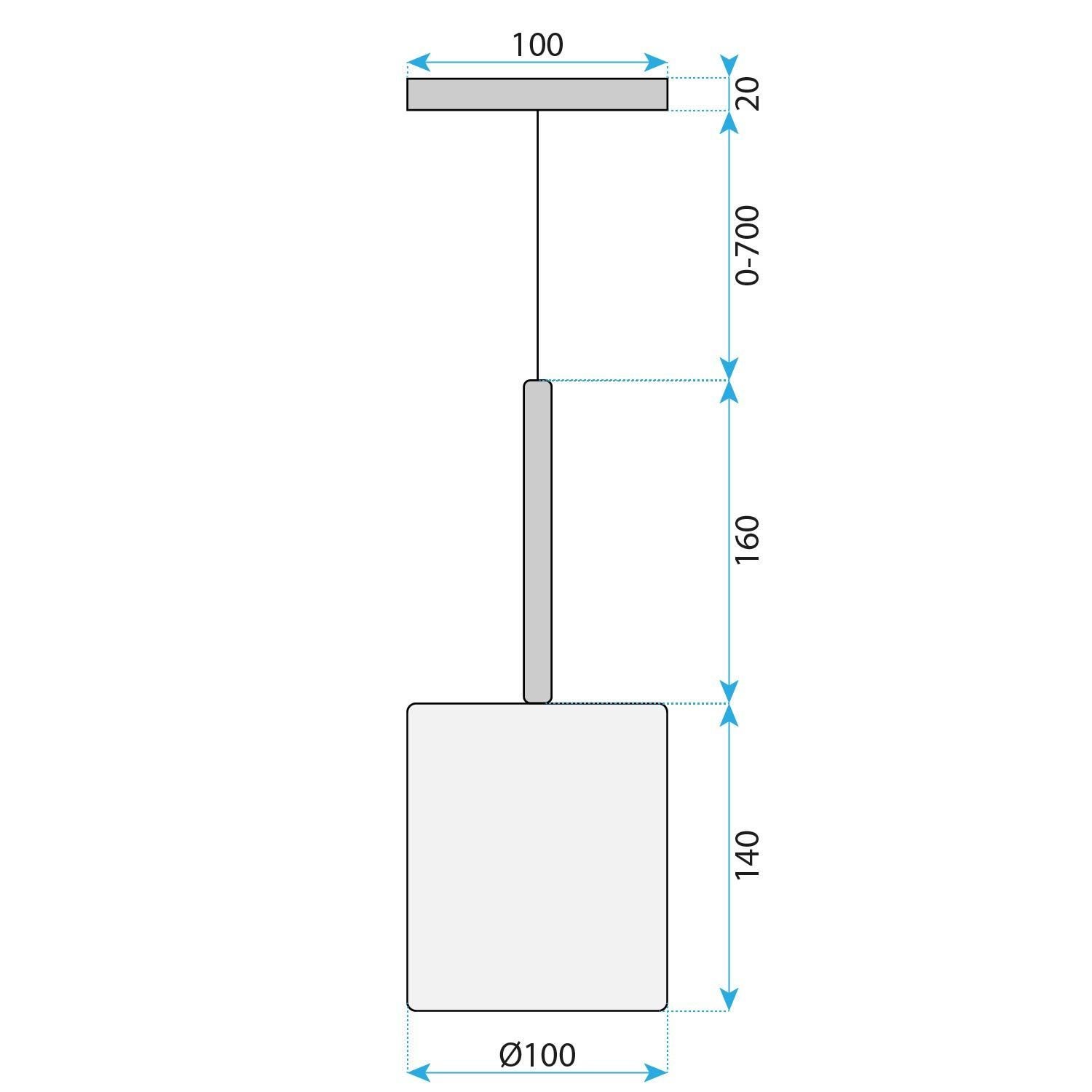 Lampa Sufitowa Wisząca Toolight App1702-1Cp B Szary - 4