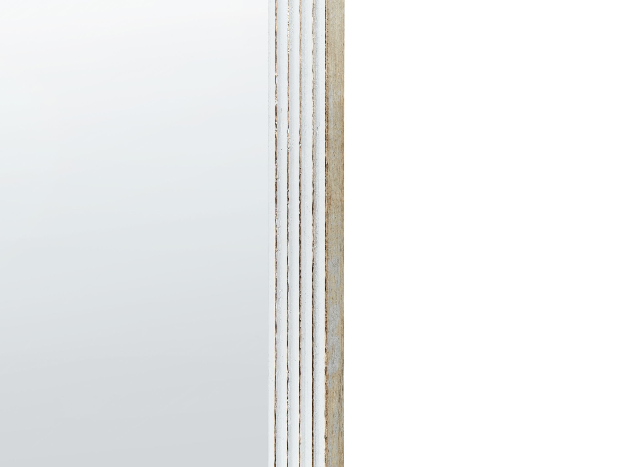 Miroir BRIANT 56 cm x 130 cm Bois de manguier Blanc | Leroy Merlin