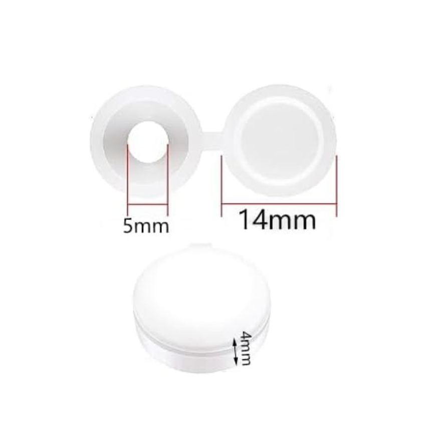 Lot De 4 Capuchons De Vis En Plastique Gris Pour Glissade – Accessoires De Remplacement Résistants Aux Intempéries