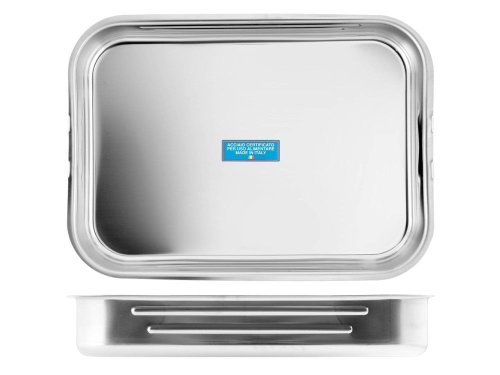 Lacor 50540 Plat à Rôtir 40 Cm En Aluminium - Qualité Pro Espagnole, Résistant Hautes Températures, Idéal Four Et Table