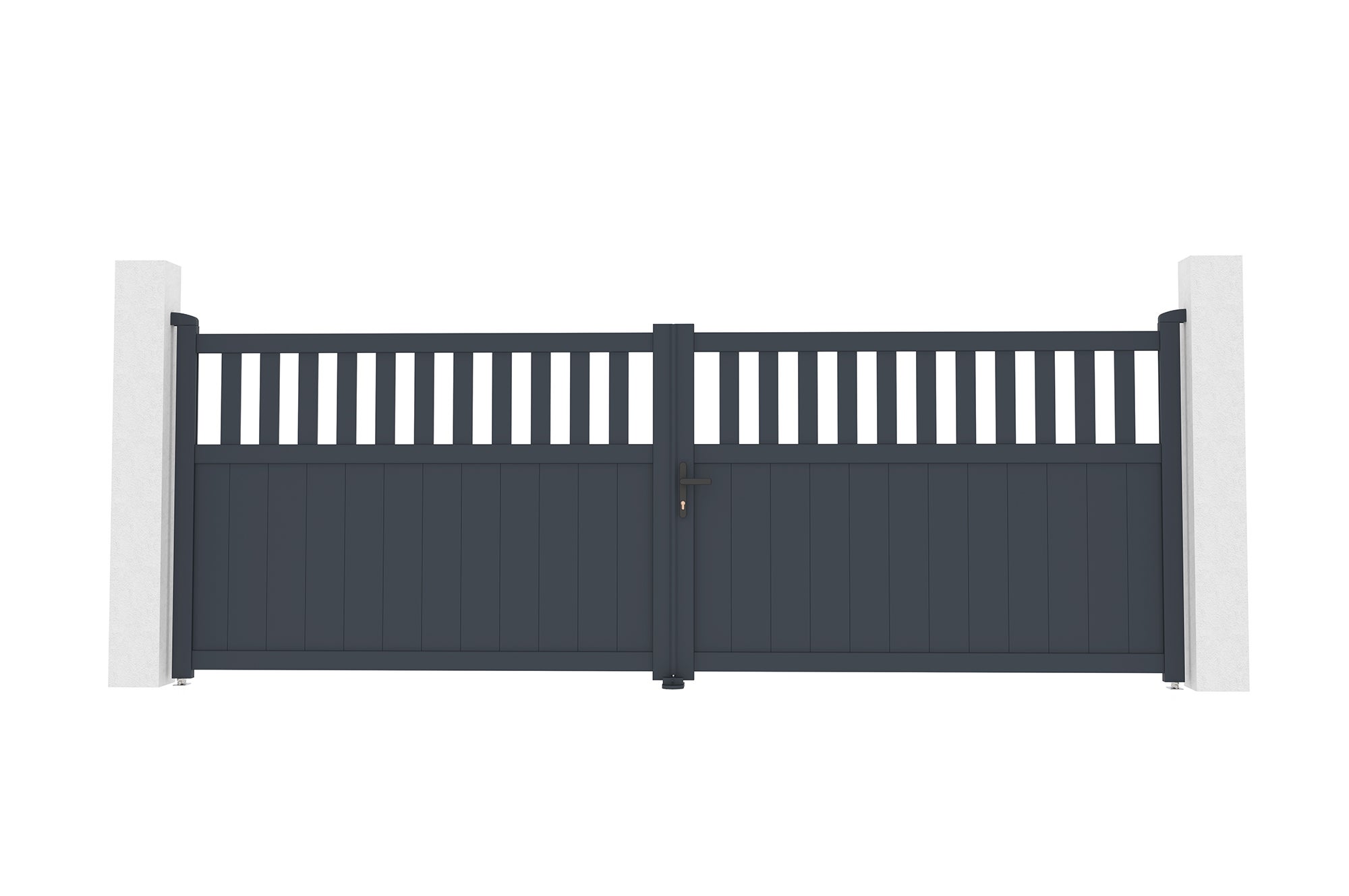 Brama aluminiowa skrzydłowa 4m SANTIS 400B140