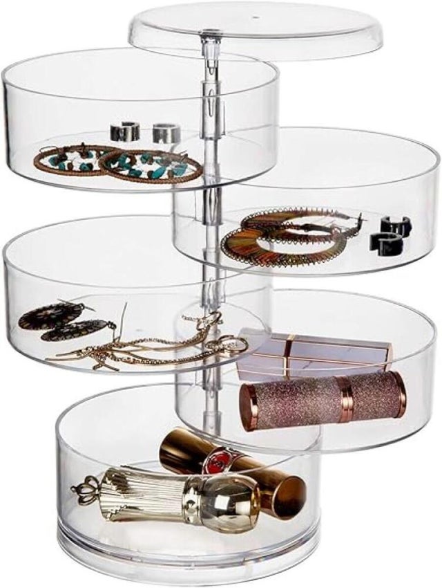 Mini Boîte de Rangement Transparente en Plastique,pour Boucles d
