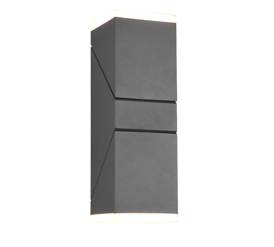 Kinkiet zewnętrzny AVON LED 7W Ciepła biel 800lm antracyt wym:28x9x10,6cm IP54 Trio