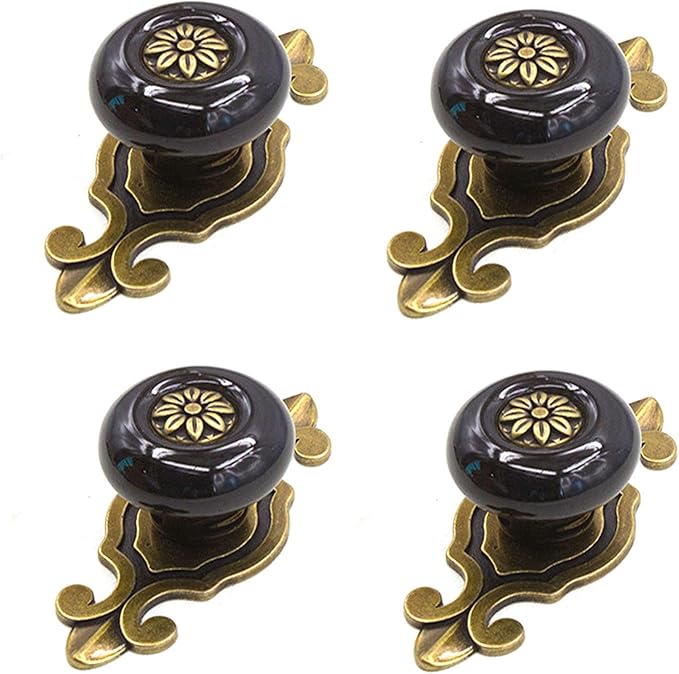 Lot De 4 Boutons Pour Tiroirs De Commode, Porte D'armoire De