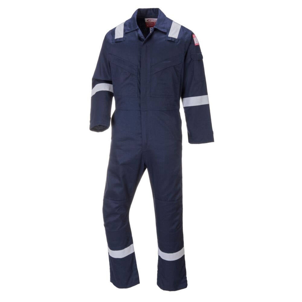 Portwest Bizflame Plus Blouse De Travail Ignifugée Bleu Marine – Normes EN ISO 11612 & 11611, Taille L
