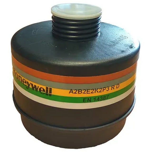 Honeywell - Filtre A2B2E2K2P3 pour masque avec raccord RD40 - Boitier plastique - 1788155