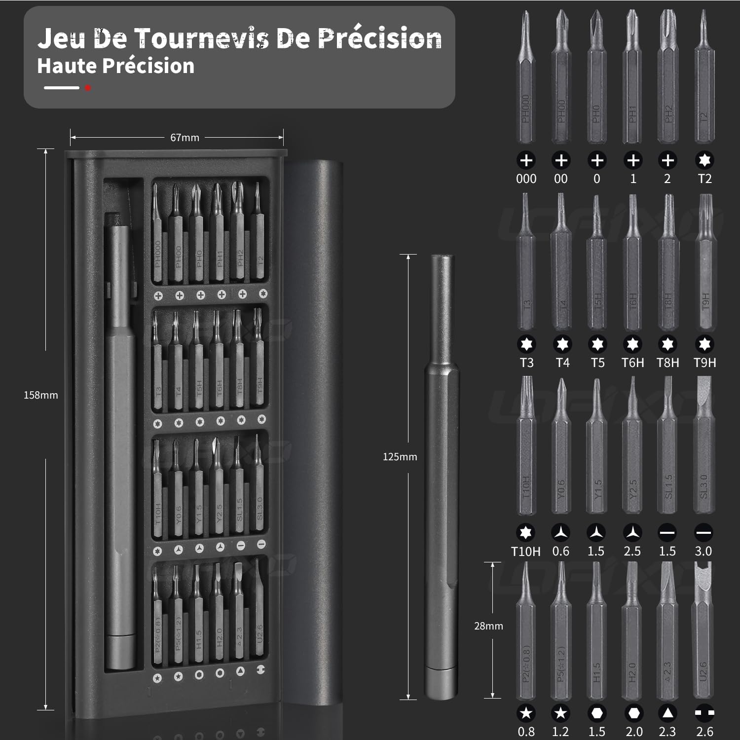 Jeu de Tournevis de Précision pour Électronique : iPhone, ps/5, Xbox, Switch, Mac et Montre - 7