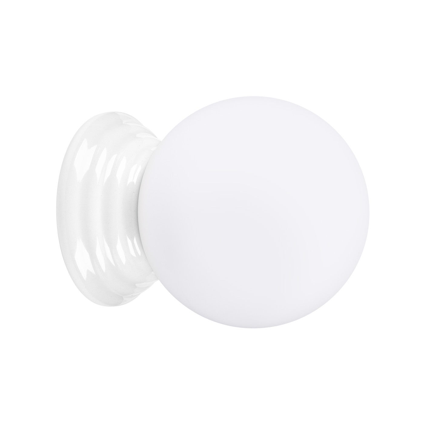 Kinkiet ścienny ceramiczny szkliwiony ZORI biały 1xG9x15W ceramika / gips wym:12x12x16cm IP44 Sollux Lighting