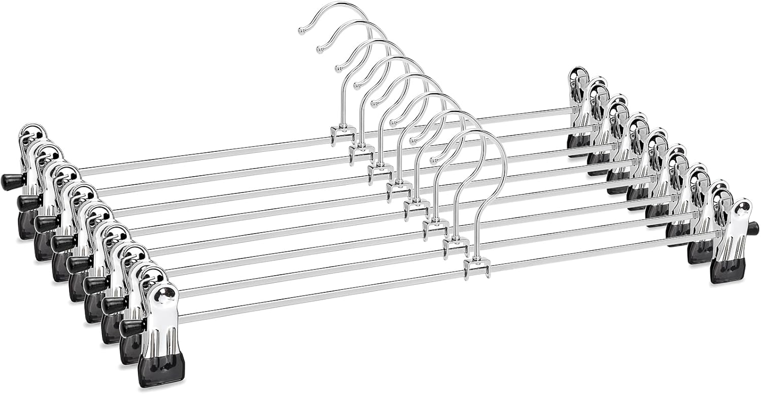 Lot De 50 Cintres Plastique Gris 40 Cm - Parfaits Pour Pantalons, Jupes Et Vêtements Longs