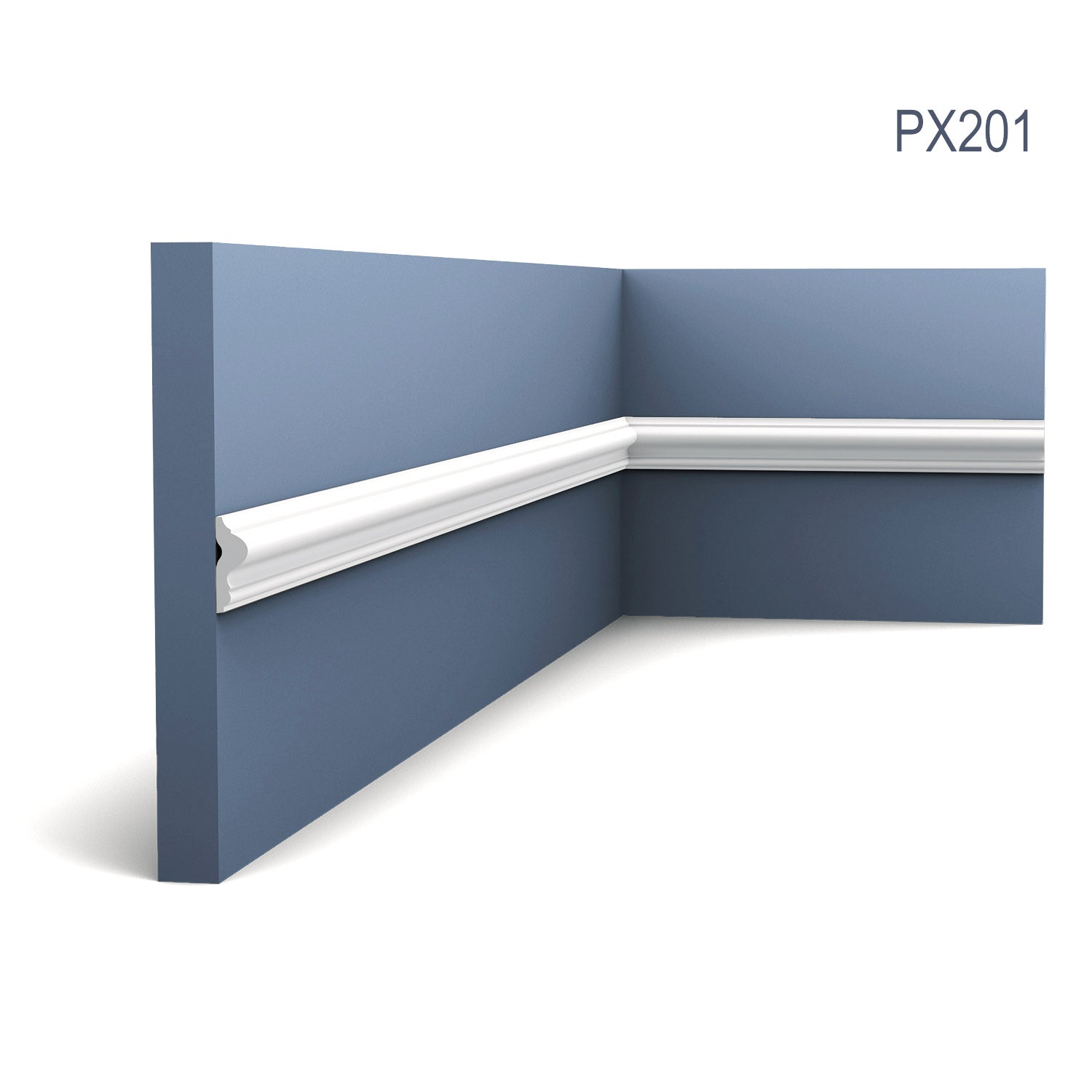 Moldura para pared AXXENT PX201 Moldura decorativa Perfil de estuco 2 m - 2
