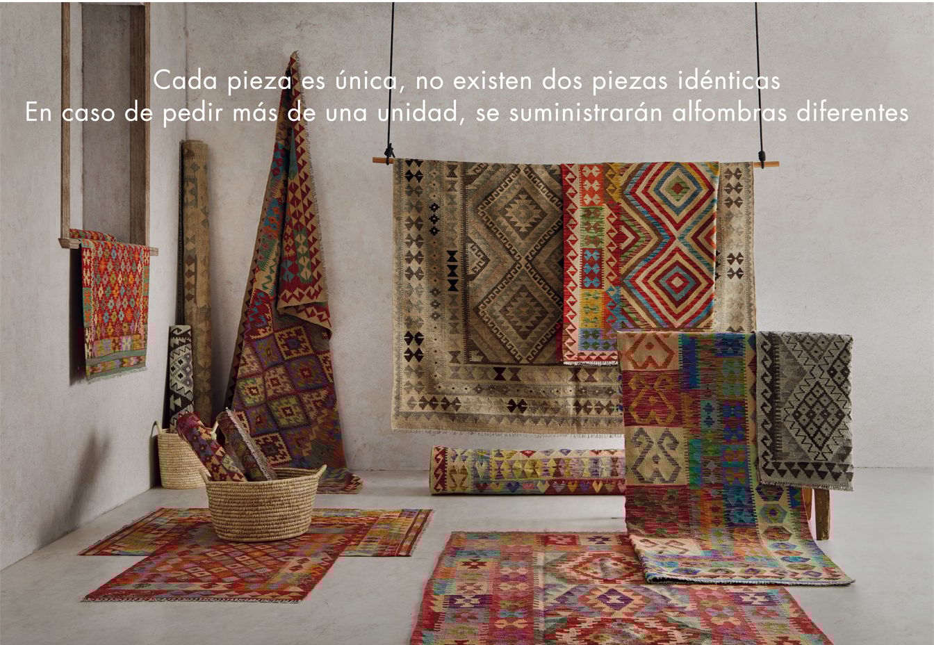 Tapete de lã Kilim Herat multicolor retangular 40x60cm - 5