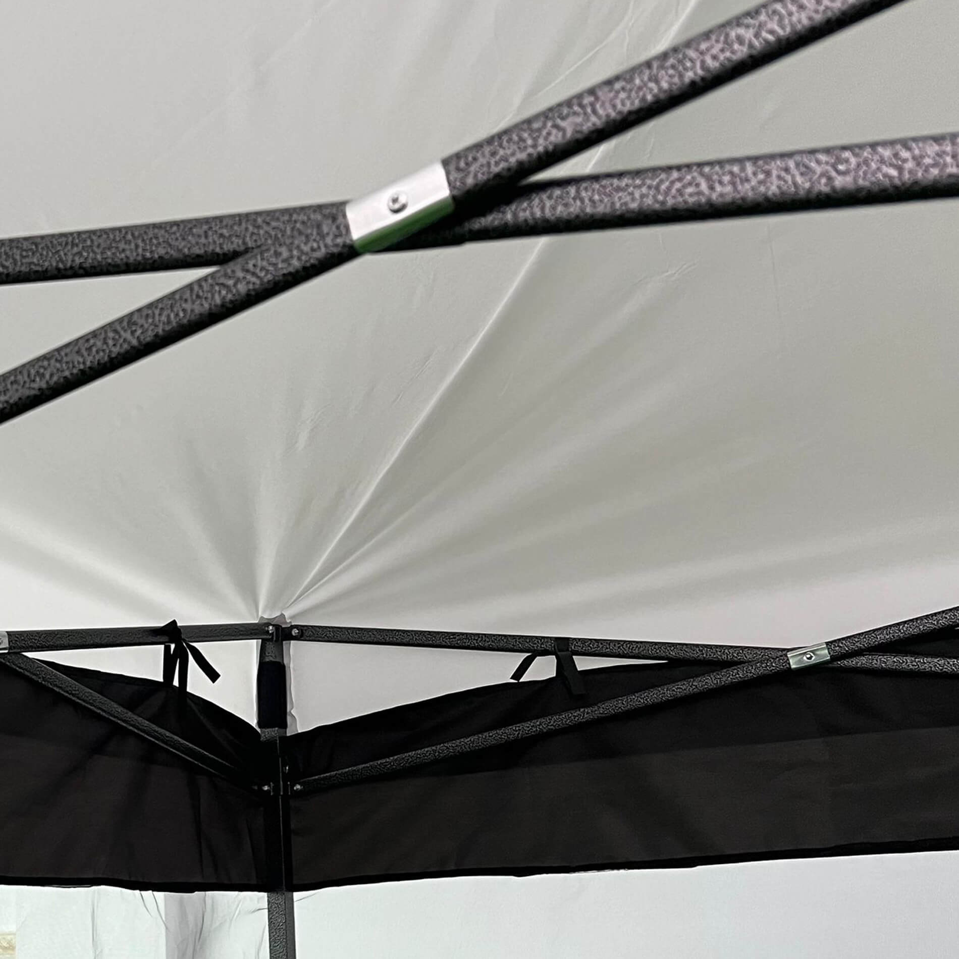 Zanzariera per Gazebo 3x3 Mobili Rebecca Banyan 240x1200 cm Poliestere Nero - 4