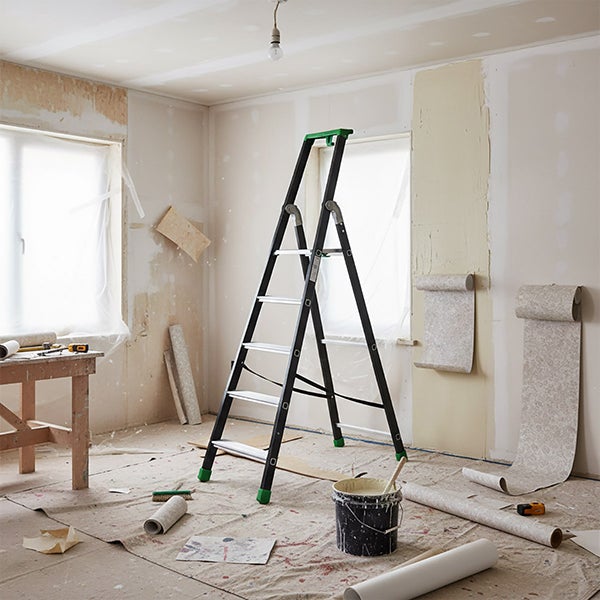 Escabeau anodisé 5 marches - Hauteur max. de travail 2.92m - Q50/5P - 4