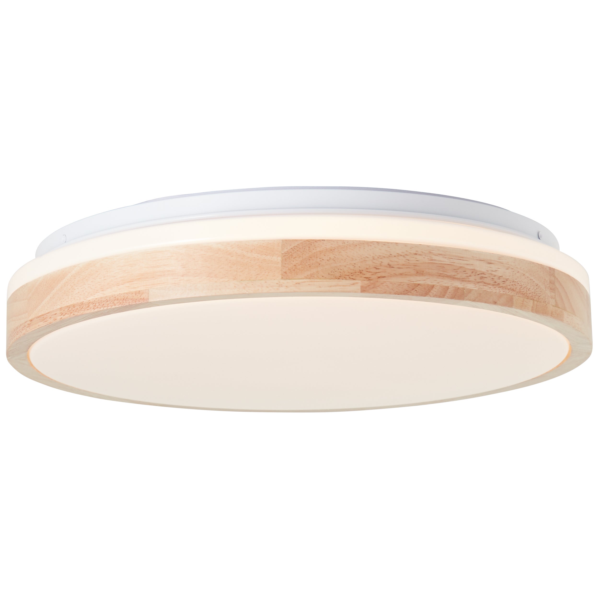 Brilliant Brodsky LED lampa sufitowa 38cm jasne drewno/biały, metal/drewno, 1x zintegrowana dioda LED, 24 W, (strumień świetlny: 2500 lm, barwa światł