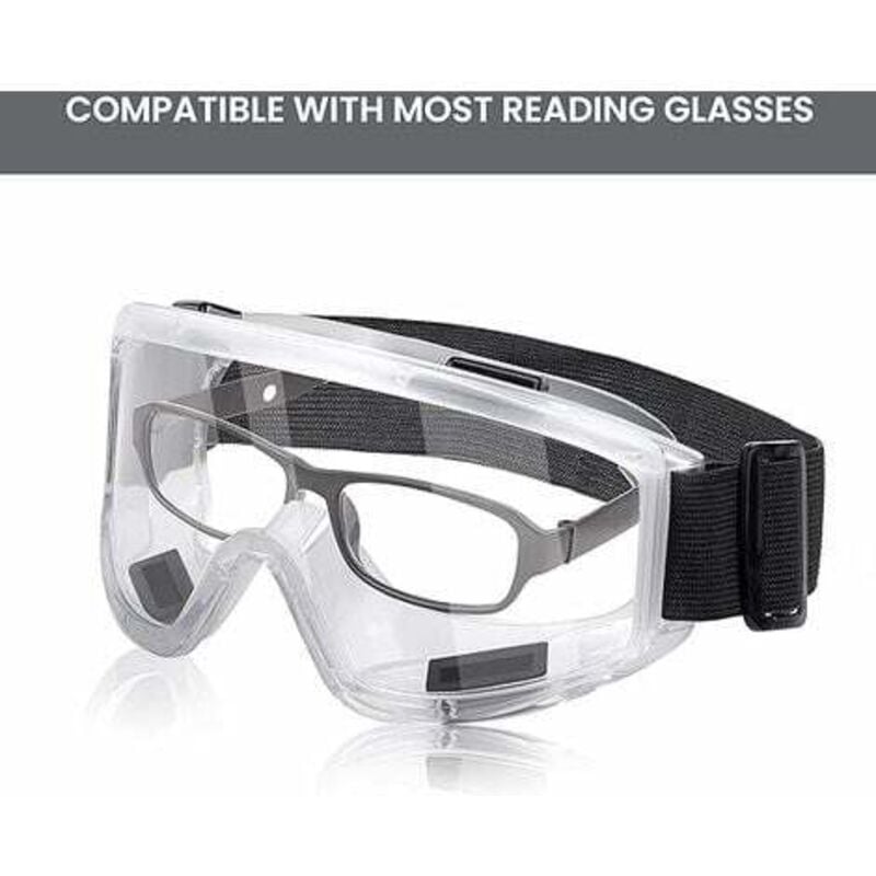 Lunettes de Protection Anti-buée Surlunettes de Sécurité Anti-rayures Idéal pour Bricolage, Chimie, Travaux, Chantiers - 4