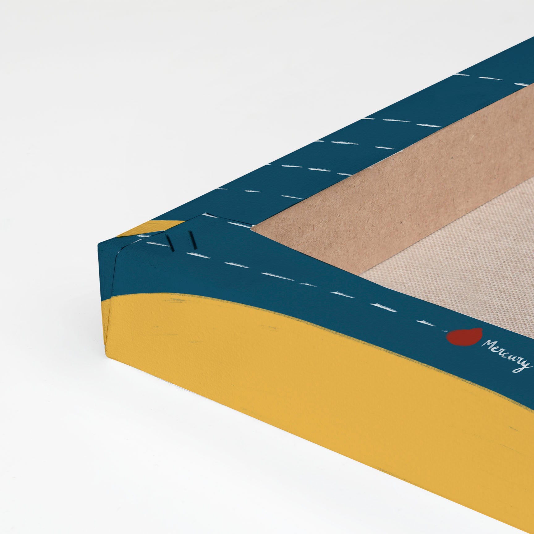 Peinture sur toile 60x40 Imprimé univers bleu - 5