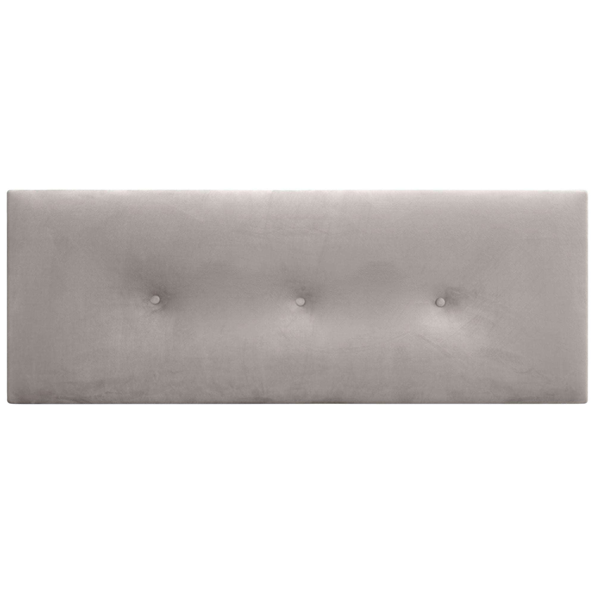 DHOME Testiera in velluto liscio con bottoni alta gamma moderna testiera imbottita per letto di lusso (Beige, 135x50cm) - 3