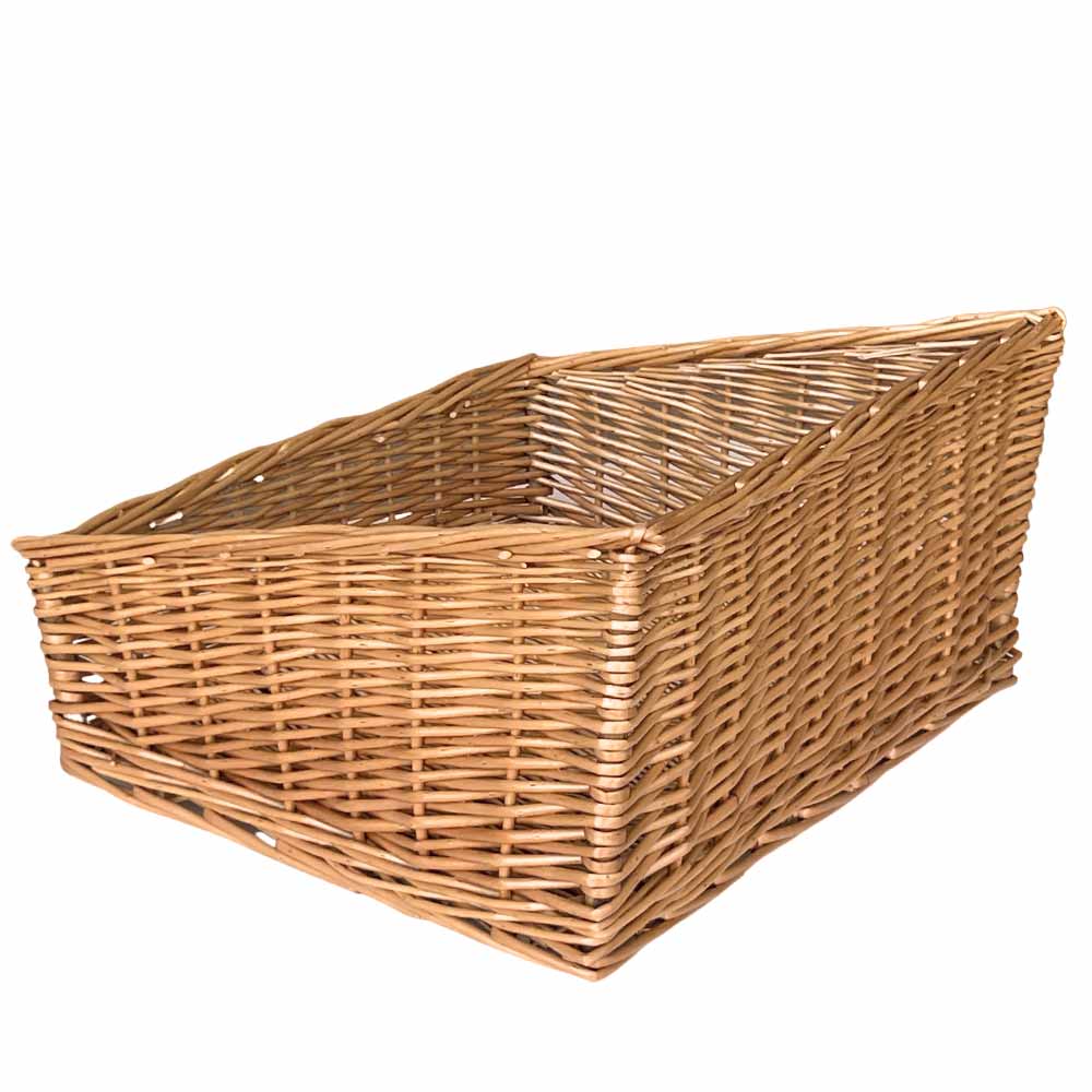 Cesta expositora de pan de mimbre rectangular 49 x 33 h 21 cm - 3