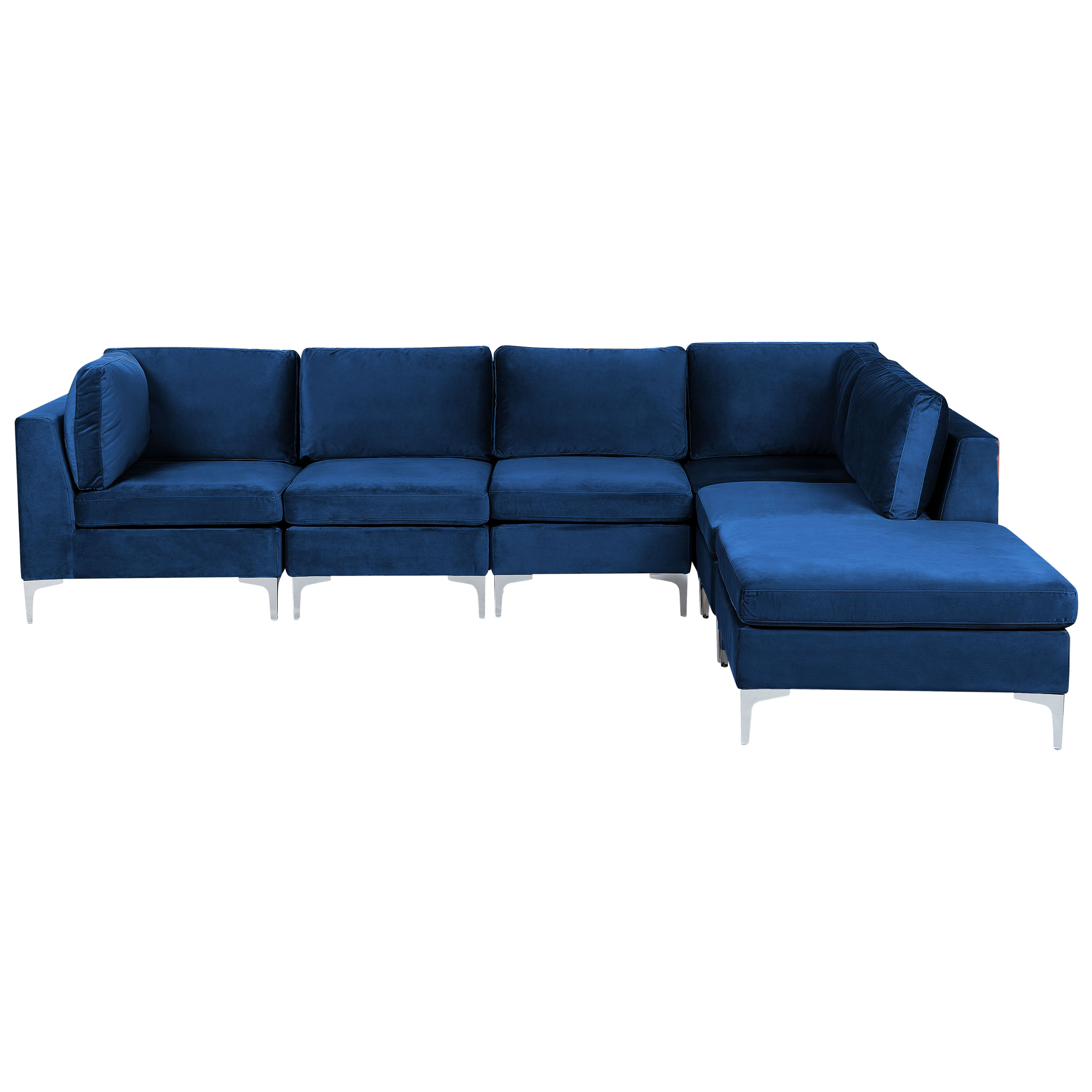 Sillón Mecedor Windsor Con Otomana Blanca Y Azul Marino | Glider Para Guardería Y Habitación | Asiento Acolchado Y Brazos Con Bolsillos
