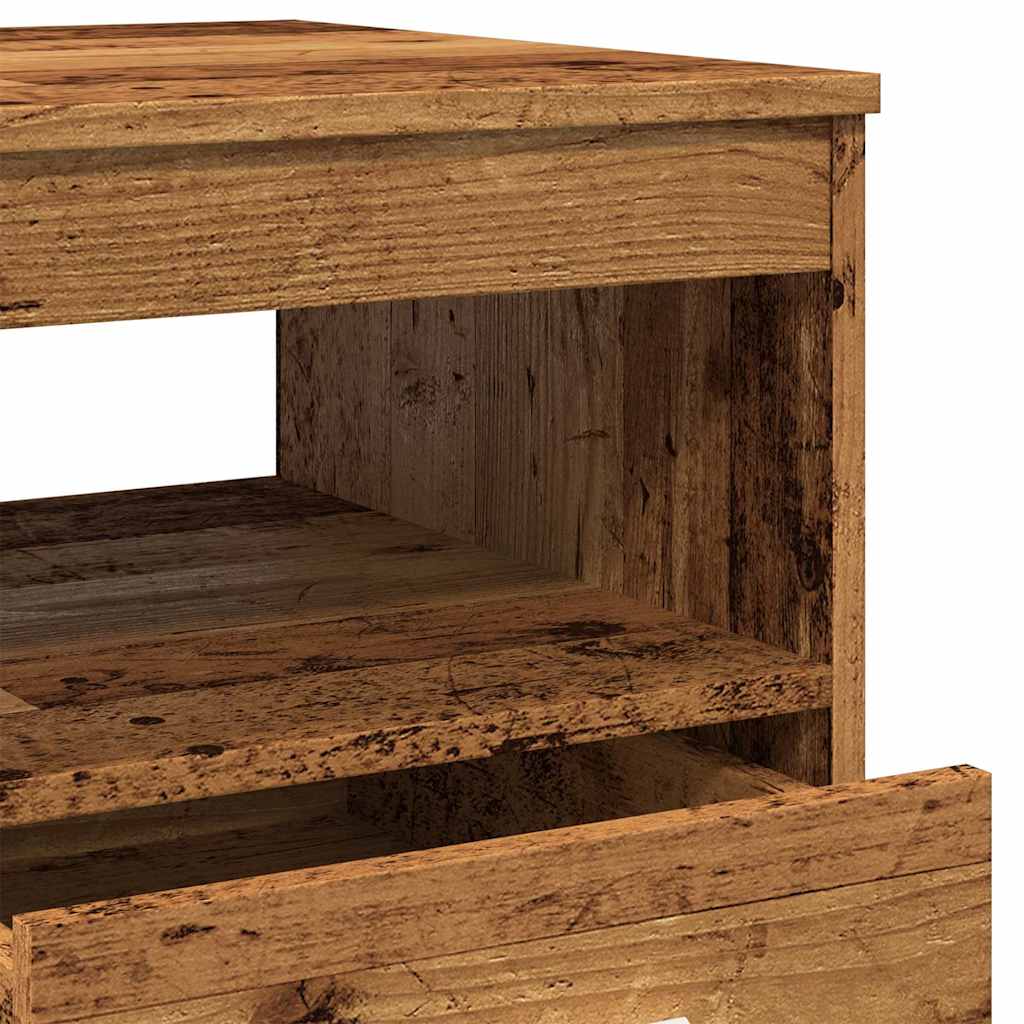 Armoire à tiroirs vieux bois 40x50x76 cm bois d'ingénierie vidaXL - 9