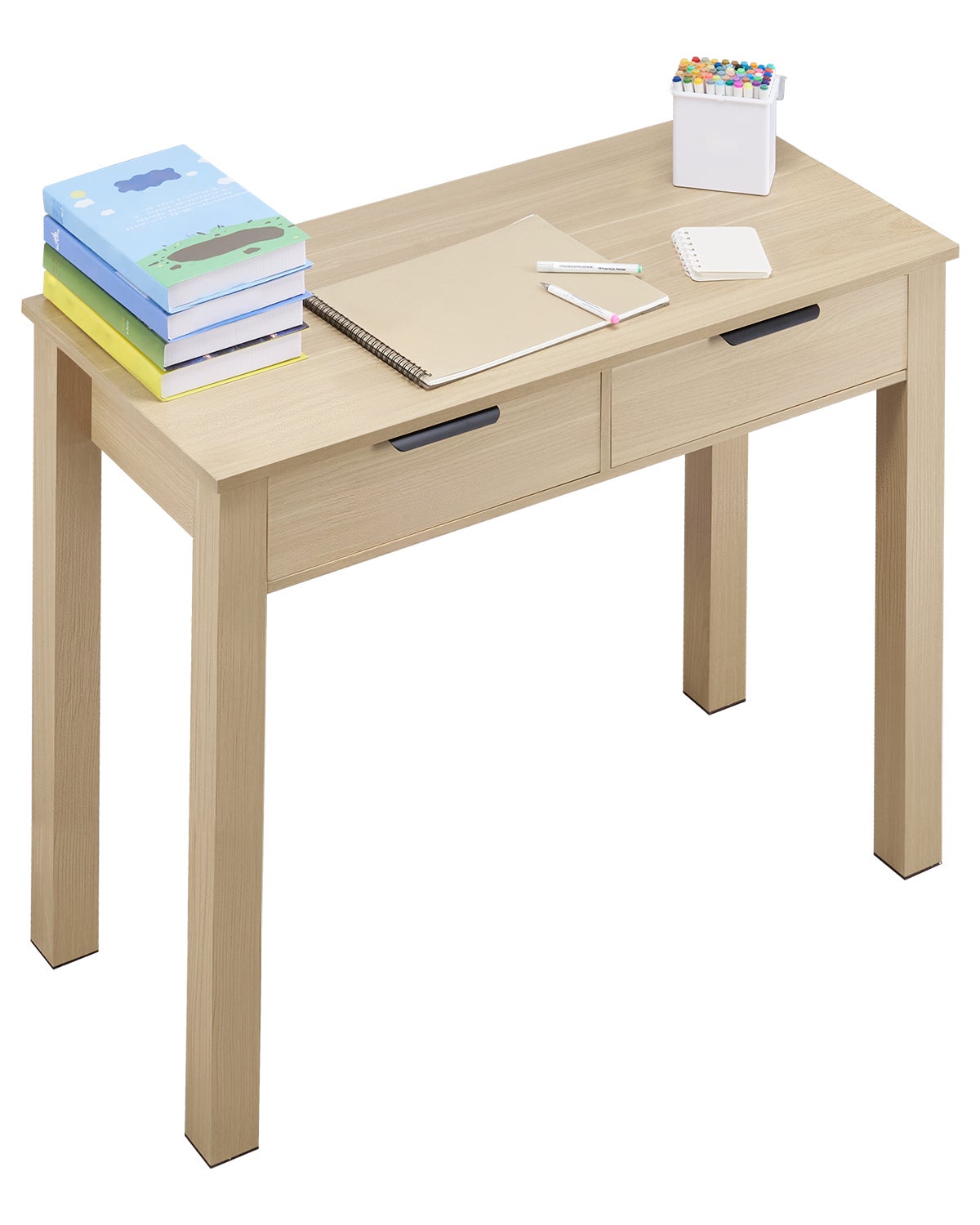 Małe Biurko z Szufladą Biurko Drewniane 870x395mm VEVOR