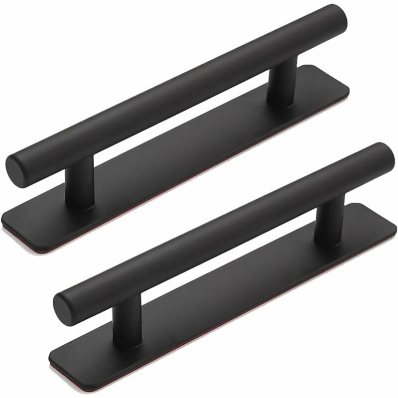 Klamka - do okien, mebli - stop aluminium - 2 sztuki - 15 cm - czarna