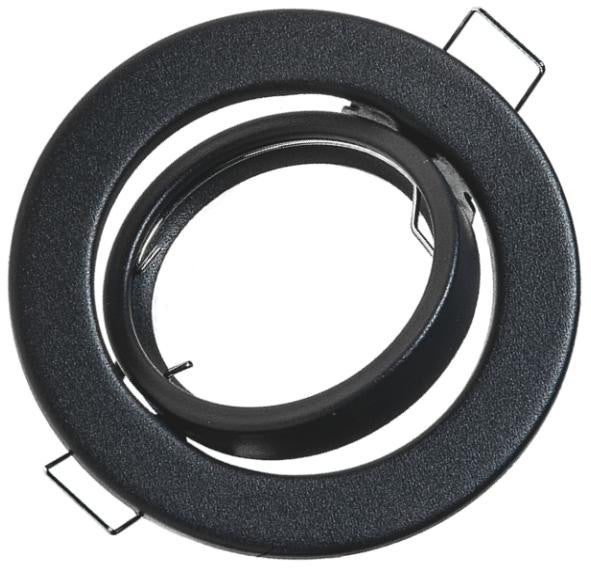 Oprawa sufitowa wpuszczana oczko grafitowa 1xGU10x50W okrągła ruchoma IP20 wym: 2,8 x 8,8 x 8,8 cm metal IdeaLED