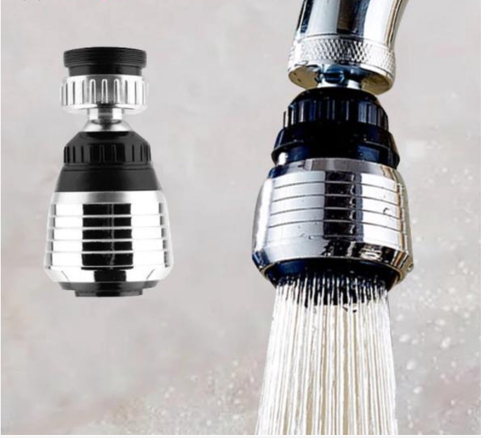 Obrotowa głowica kranu - Złącze kranu - Obrót o 360 stopni - Przedłużacz kranu - Nakładka na kran - Wiele pozycji - Uniwersalny