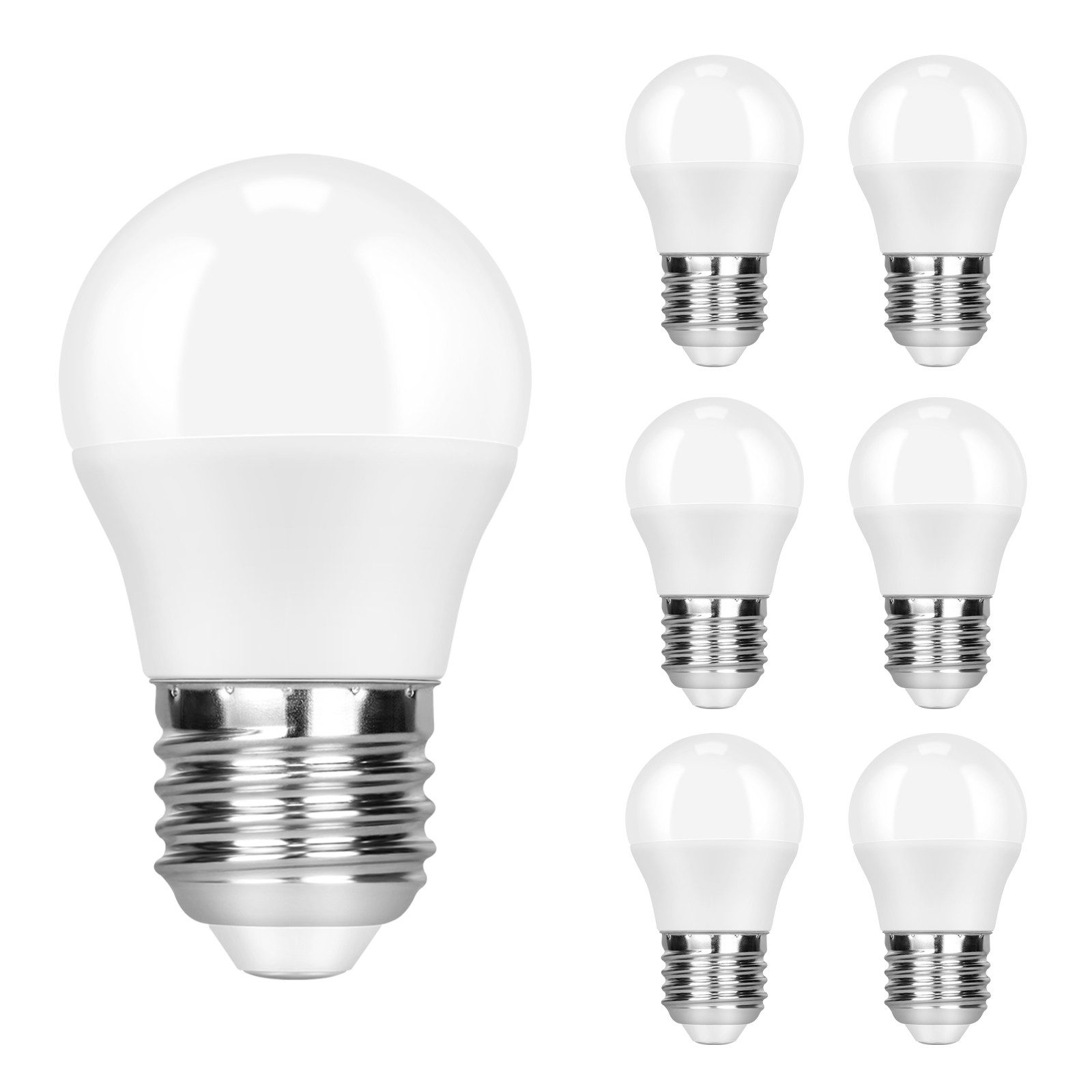 Lampadine LED E27 6W Confezione Da 6 | Bianco Caldo 3000K 600lm | Sostitutive 60W