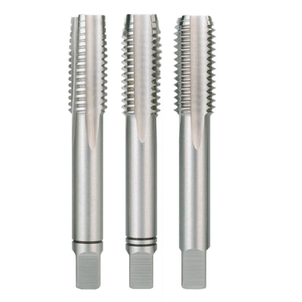 Kit Maschi Per Filettatura Tubi NPT - 6 Pezzi In Acciaio Carbonio, Da 1/8" A 1" - Foto 2